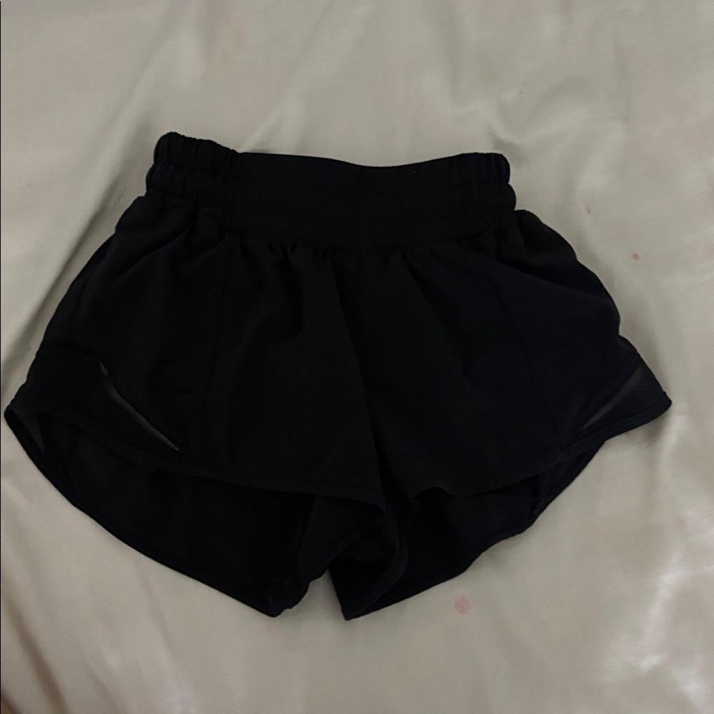 Black lululemon hotty hot athletic shorts Shorts